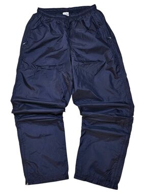 Vintage Y2k Nike Men's Navy Windbreaker Baggy Track Pants